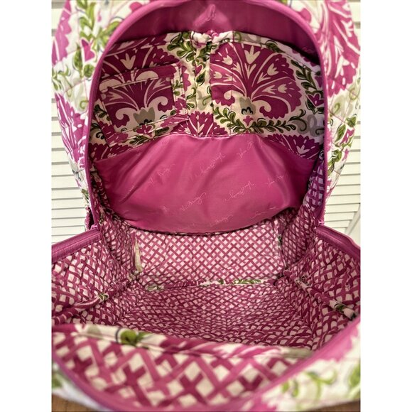 Vera Bradley Backpack Julep Tulip Quilted Laptop Bag 17"x12" Colorful and Floral - Picture 11 of 14